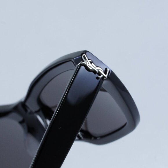 🕶️ New Saint Laurent SLM127/F 001 Sunglasses - Black Frame, Black Lenses - Picture 4 of 9